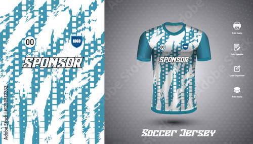 Soccer jersey design for sublimation