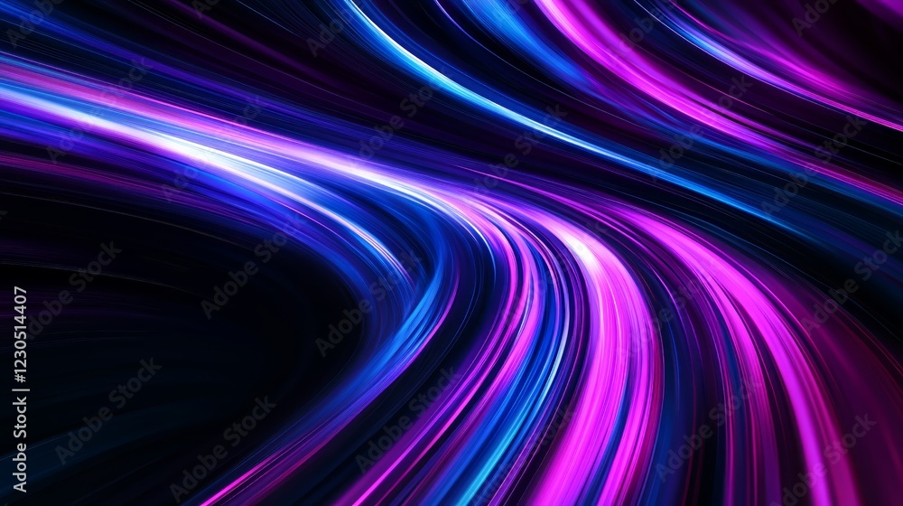 Abstract Futuristic Light Streaks Background - made with Generative AI Abstract Futuristic Light Streaks Background - made with Generative AI