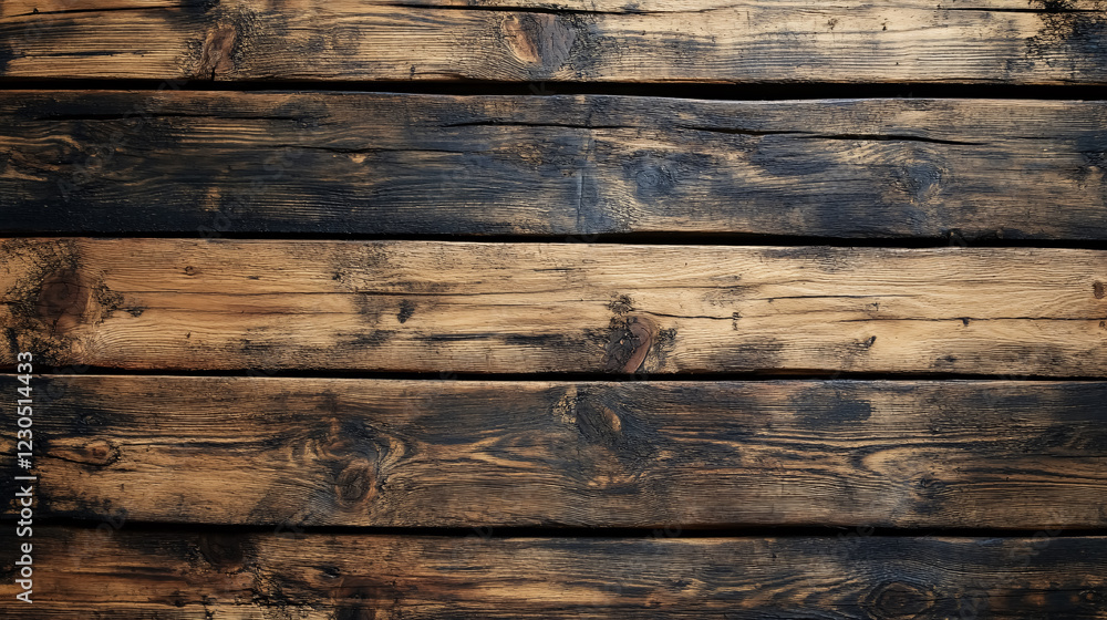 Fototapeta premium An old wooden plank texture background.