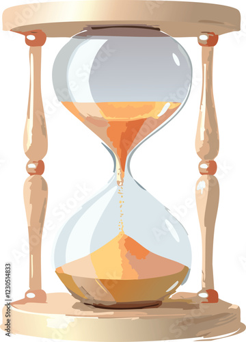 Hourglass vector illustration