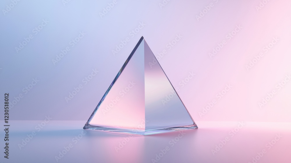 3d rendering of a pyramid-shaped object. the pyramid is made of clear glass and has a triangular shape with a pointed top. 3d rendering of a pyramid-shaped object. the pyramid is made of clear glass and has a triangular shape with a pointed top.