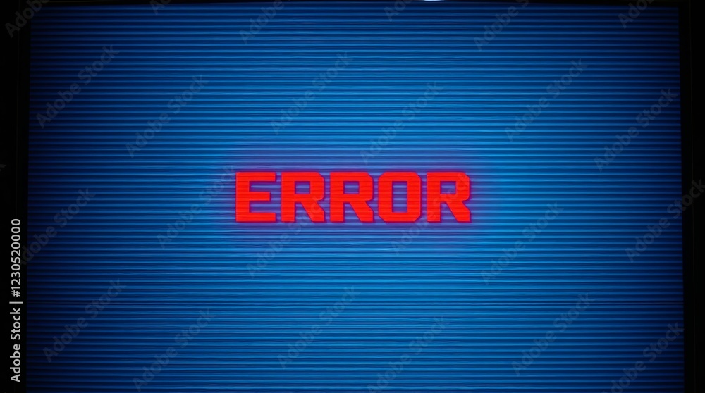TV screen texture with glitch text ERROR TV screen texture with glitch text ERROR
