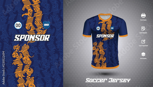 Soccer jersey design for sublimation