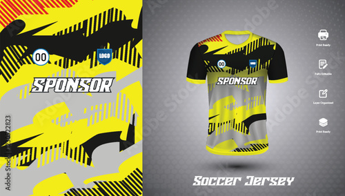 Soccer jersey design for sublimation