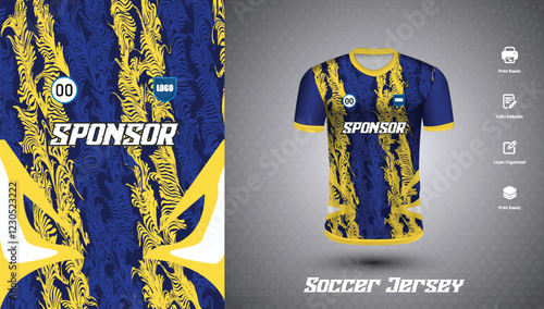 Soccer jersey design for sublimation