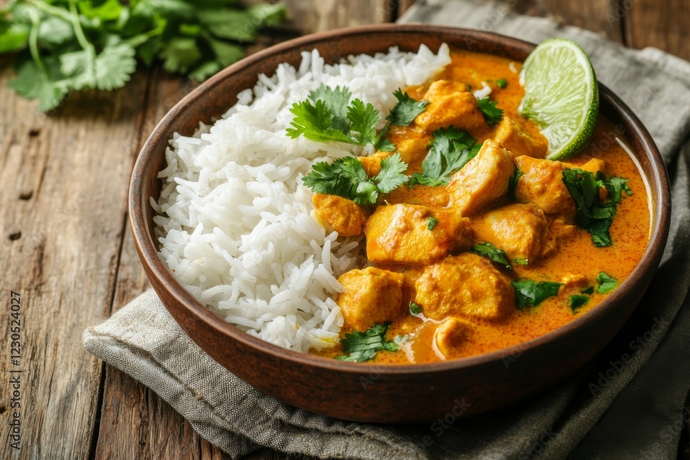 Delicious Chicken Curry Bowl