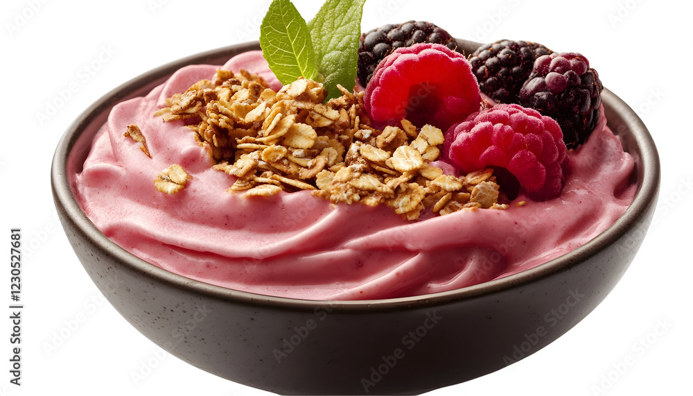 Smoothie Bowl Topped with Granola and Fresh Fruit Smoothie Bowl Topped with Granola and Fresh Fruit