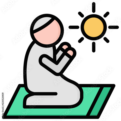 Zuhar Prayer Icon