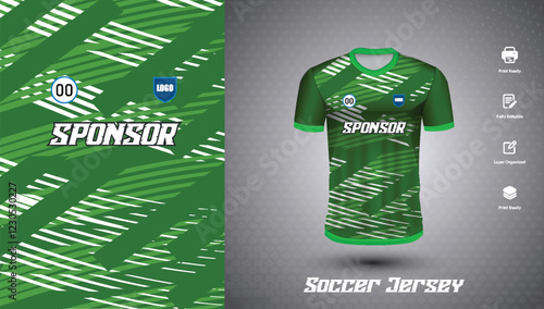 Soccer jersey design for sublimation