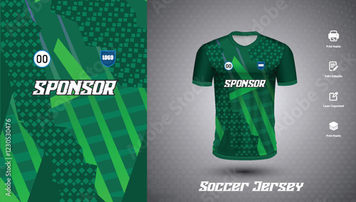 Soccer jersey design for sublimation