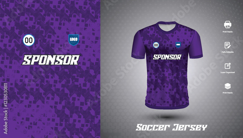 Soccer jersey design for sublimation