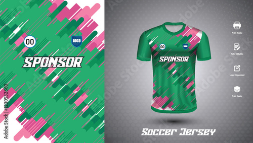 Soccer jersey design for sublimation