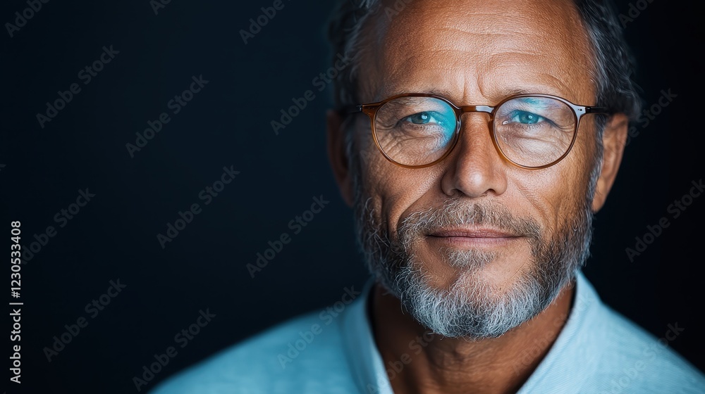 This striking portrait showcases an elderly man in white attire, radiating wisdom and experience, perfectly capturing the grace and dignity of aging with character. This striking portrait showcases an elderly man in white attire, radiating wisdom and experience, perfectly capturing the grace and dignity of aging with character.