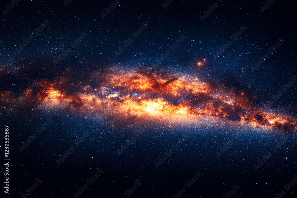 Celestial Tapestry A Galactic Panorama Of Stars And Nebulae Celestial Tapestry A Galactic Panorama Of Stars And Nebulae
