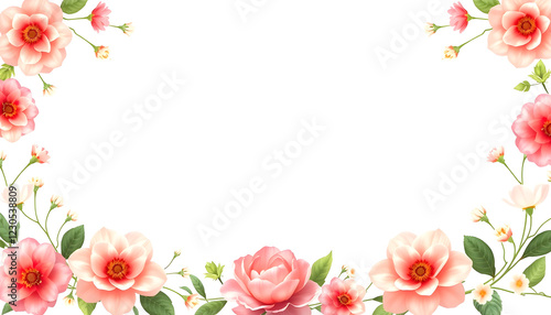 Wallpaper Mural Floral wedding invitations with blank space , with white tonespng Torontodigital.ca