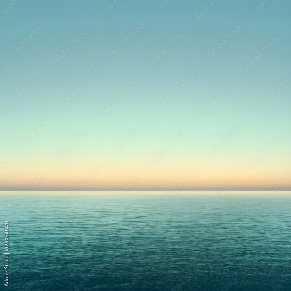 Minimalistic blue-to-green gradient evoking calm and serenity