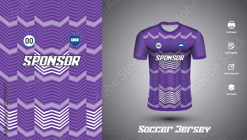 Soccer jersey design for sublimation