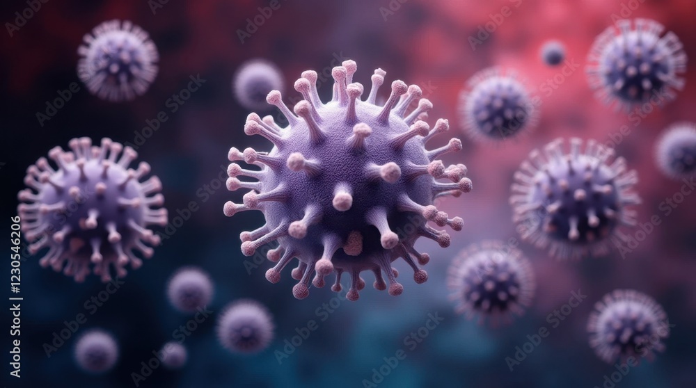 Fototapeta premium Intricate Structures of Viral Clusters: C2 Emphasis