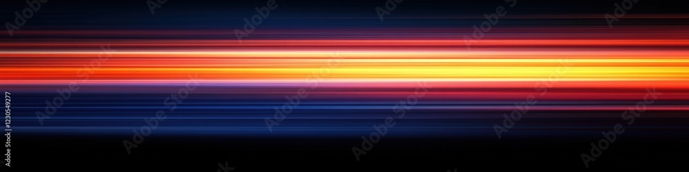 Abstract Horizontal Light Streaks: Vibrant Sunset Hues. Abstract Horizontal Light Streaks: Vibrant Sunset Hues.