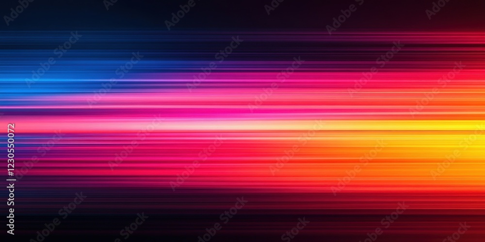 Abstract Vibrant Horizontal Motion Blur Background. Abstract Vibrant Horizontal Motion Blur Background.