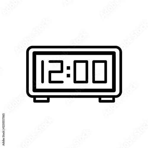 Digital Clock - simple vector icon