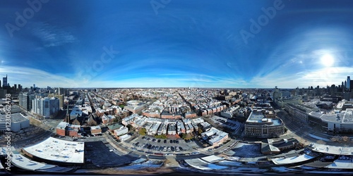 Philadelphia Pennsylvania Panorama Drone Shot 