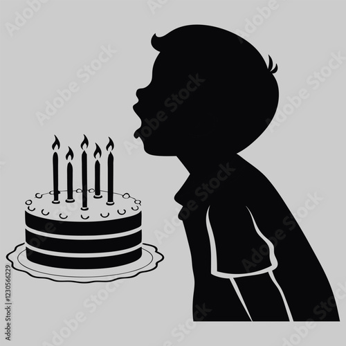 a child blowing out birthday candles 