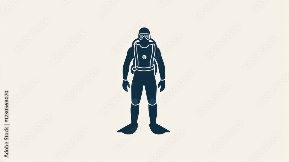 Diver preparing for underwater exploration in ocean depths during a sunny day. Generative AI Diver preparing for underwater exploration in ocean depths during a sunny day. Generative AI