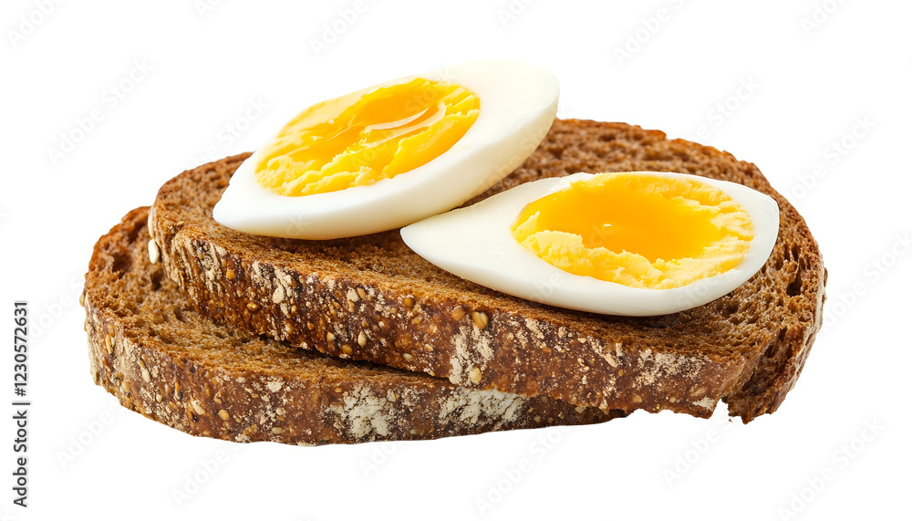 Toasted Rye Bread with Eggs Toasted Rye Bread with Eggs