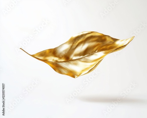 Wallpaper Mural A shimmering golden leaf in motion. Torontodigital.ca