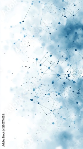 Wallpaper Mural Abstract blue network design background image. Torontodigital.ca