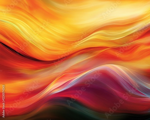 Wallpaper Mural Abstract vibrant colorful wave patterns. Torontodigital.ca