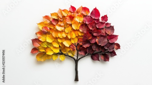 Wallpaper Mural Artistic tree made of colorful autumn leaves. Torontodigital.ca