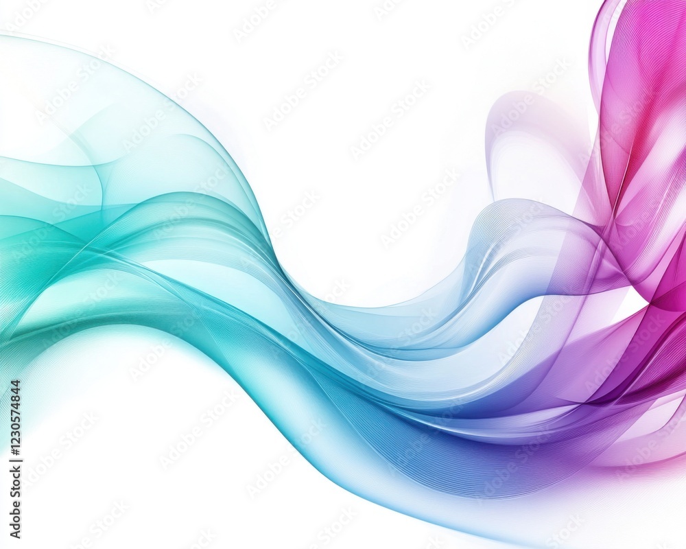 custom made wallpaper toronto digitalColorful abstract wave design on white background.