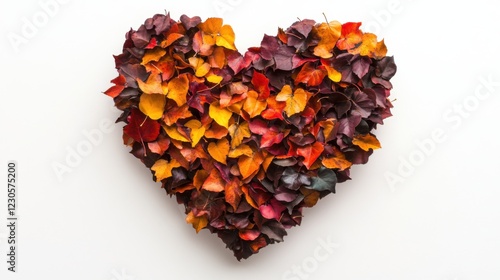 Wallpaper Mural Colorful heart made of autumn leaves. Torontodigital.ca