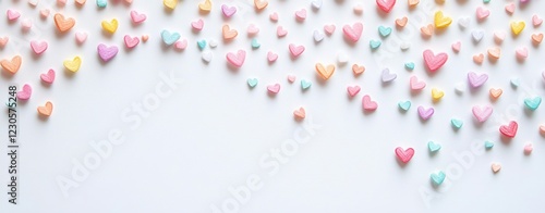 Wallpaper Mural Colorful heart shapes arranged creatively. Torontodigital.ca