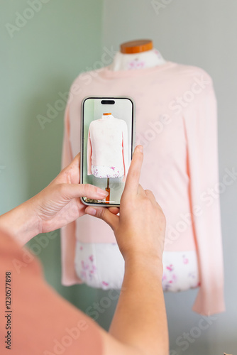 Capturing Clothing Items for Online Selling with Smartphone photo