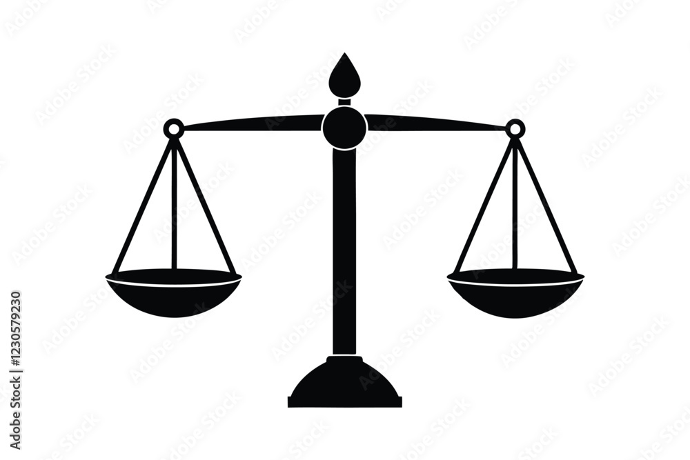 Balance scale vector art silhouette design.eps Balance scale vector art silhouette design.eps