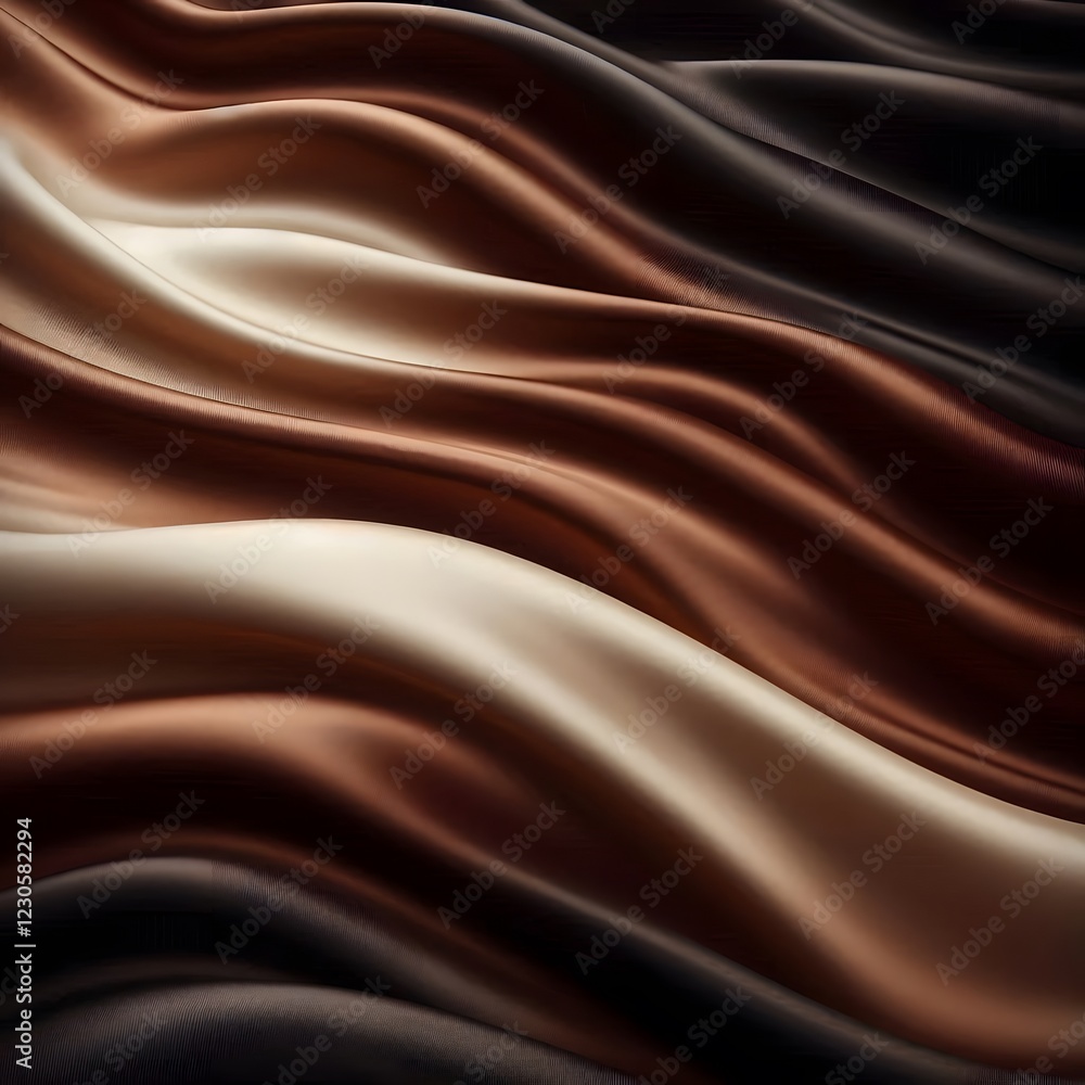 Fototapeta premium Maroon Silk Dream: Premium Material Design with Dynamic Flow Pattern and Rich Surface Elements in Deep Red