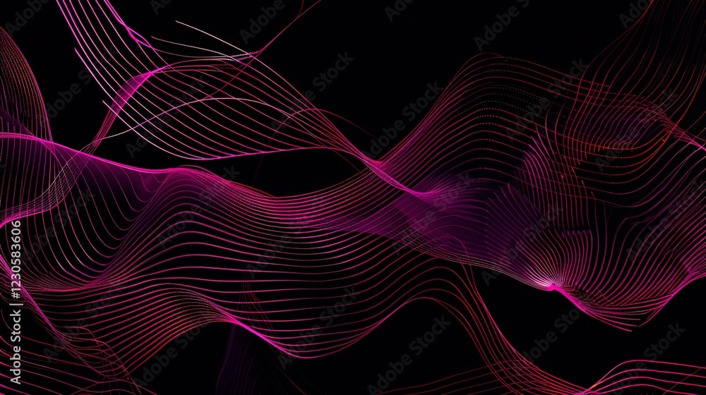 The Enchanting Allure of an Eye - Catching Abstract Pink Line Background The Enchanting Allure of an Eye - Catching Abstract Pink Line Background