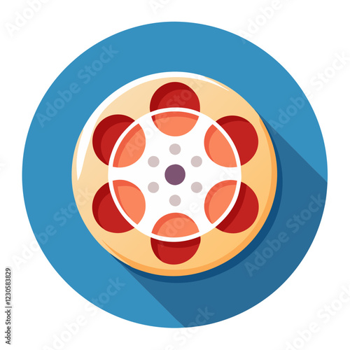 movie reel icon design