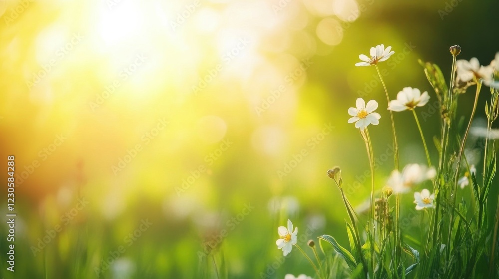 Fototapeta premium art abstract spring background or summer background with fresh g