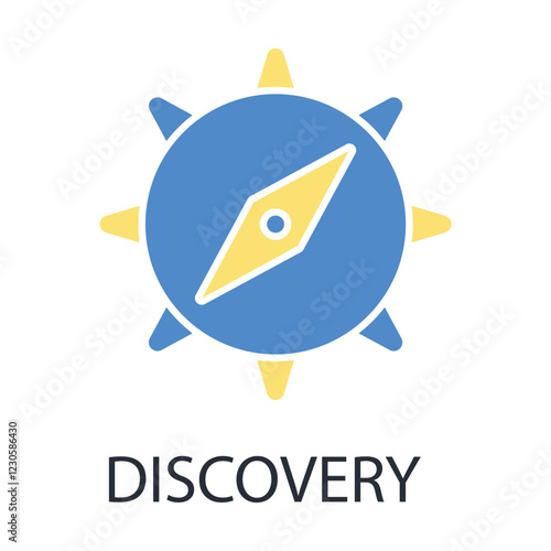 discovery icon. vector.Editable stroke.linear style sign for use web design,logo.Symbol illustration.