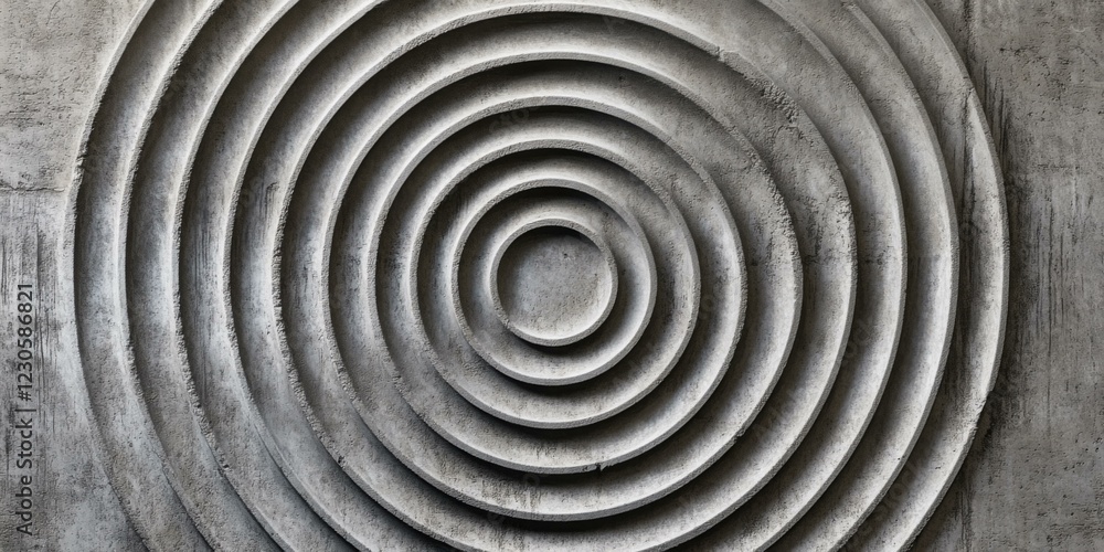 Abstract circular patterns in concrete, suitable for modern architecture, interior design, and artistic projects. Abstract circular patterns in concrete, suitable for modern architecture, interior design, and artistic projects.