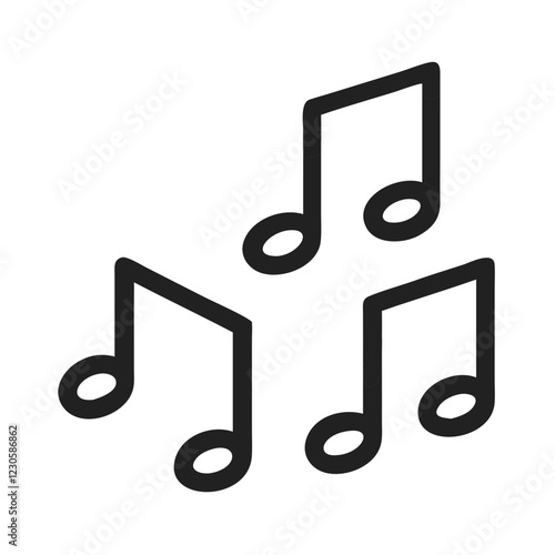 musical notes icon design