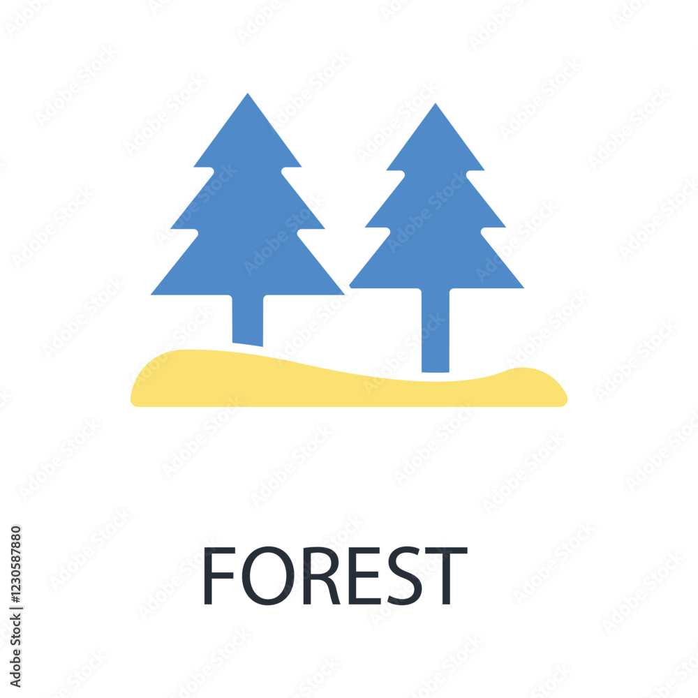 forest icon. vector.Editable stroke.linear style sign for use web design,logo.Symbol illustration. forest icon. vector.Editable stroke.linear style sign for use web design,logo.Symbol illustration.
