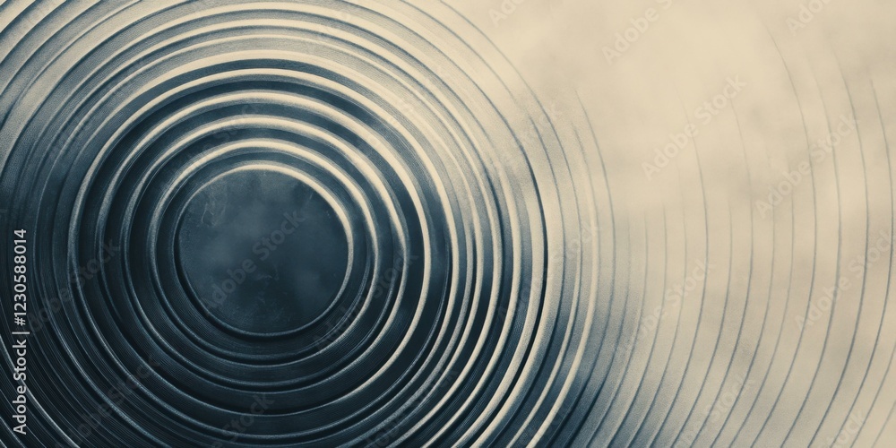 Obraz premium Abstract image of concentric circles, suitable for art, design, or decoration projects. Ideal for backgrounds or textures.