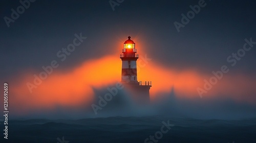  Yellow Light atop Body of Water