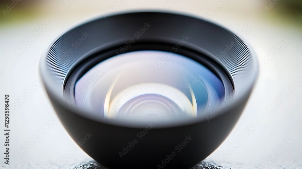 Close up of camera lens on surface for photography use Close up of camera lens on surface for photography use