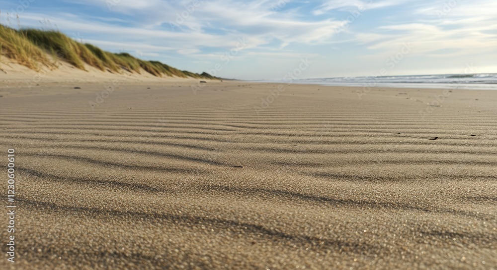 Soft sand grains on a tranquil beach Soft sand grains on a tranquil beach